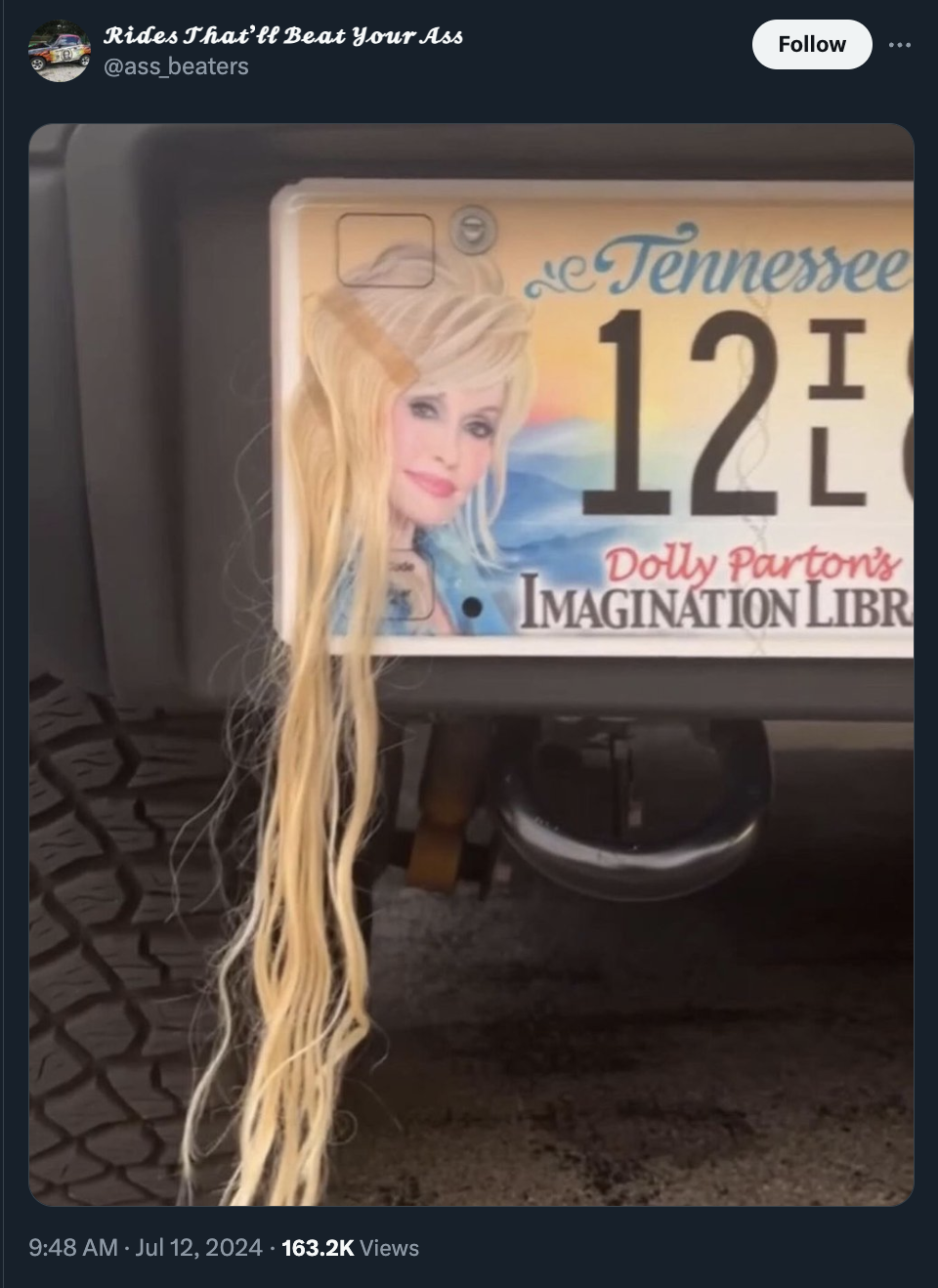 Hair - Rides That'll Beat Your Ass beaters Views de Tennessee 12 Dolly Parton's Imagination Libr